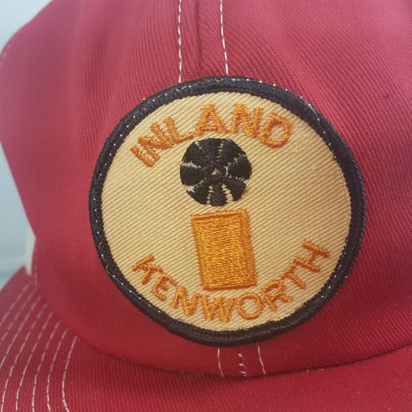 Inland Kenworth Trucker Hat Snapback Baseball Vintage 80s Patch Cap K-brand - Picture 2 of 12